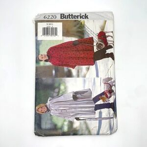 Butterick Vintage Poncho Dog Coat Completed 6220 Sewing Pattern S, M, L